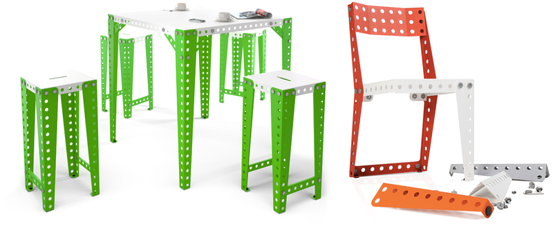 Illustration for article titled Giant Meccano Home Pieces Let You Build Whatever Furniture You Need